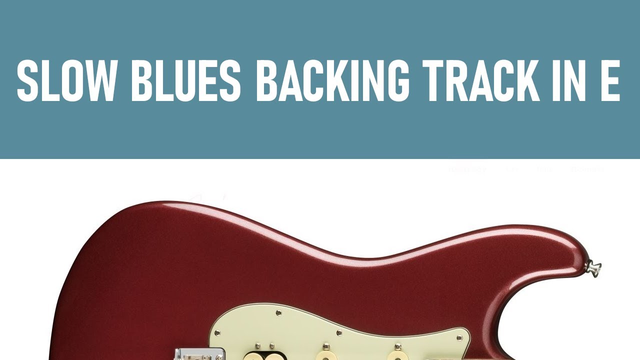 Slow Blues in E backing track [60 bpm]