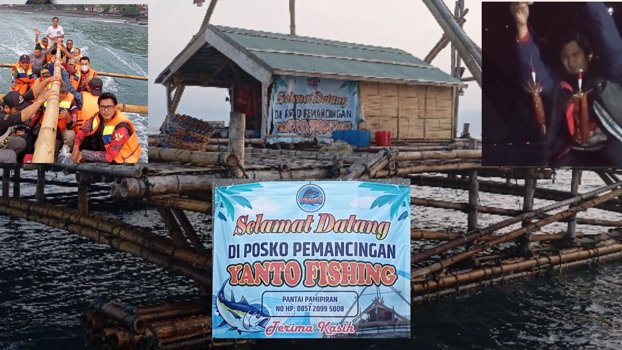 BAGAN PELABUHAN RATU ( SANGRAWAYANG ) !! BAGAN YANTO FISHING       target ikan cumi