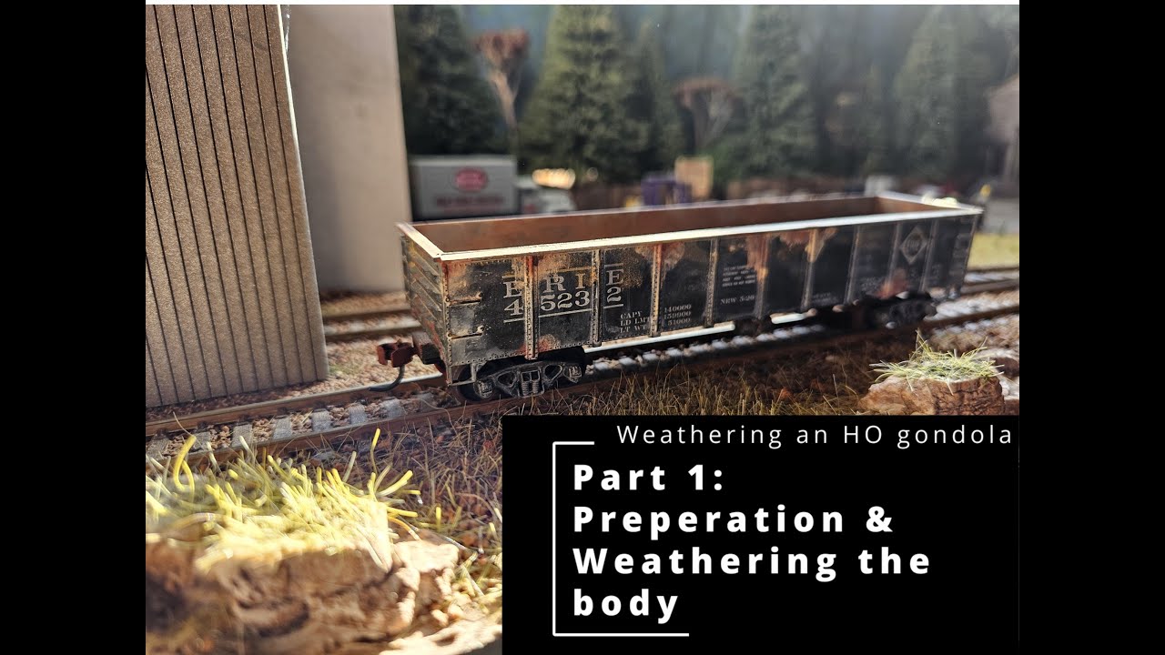How to weather an HO scale gondola (pt1)