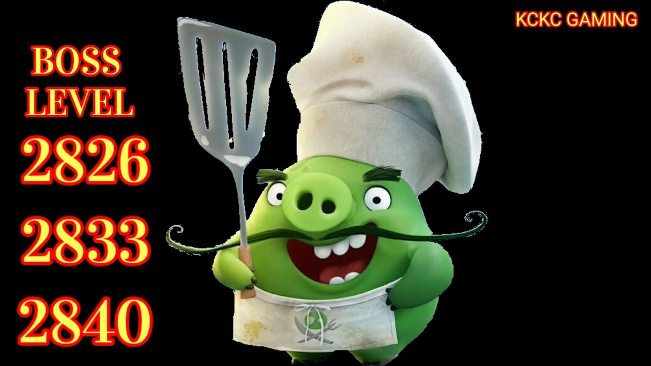 ANGRY BIRDS 2 BOSS LEVEL 2826 2833 2840 Fun as Daily Challenge King Pig Panic today,updated Aug 26