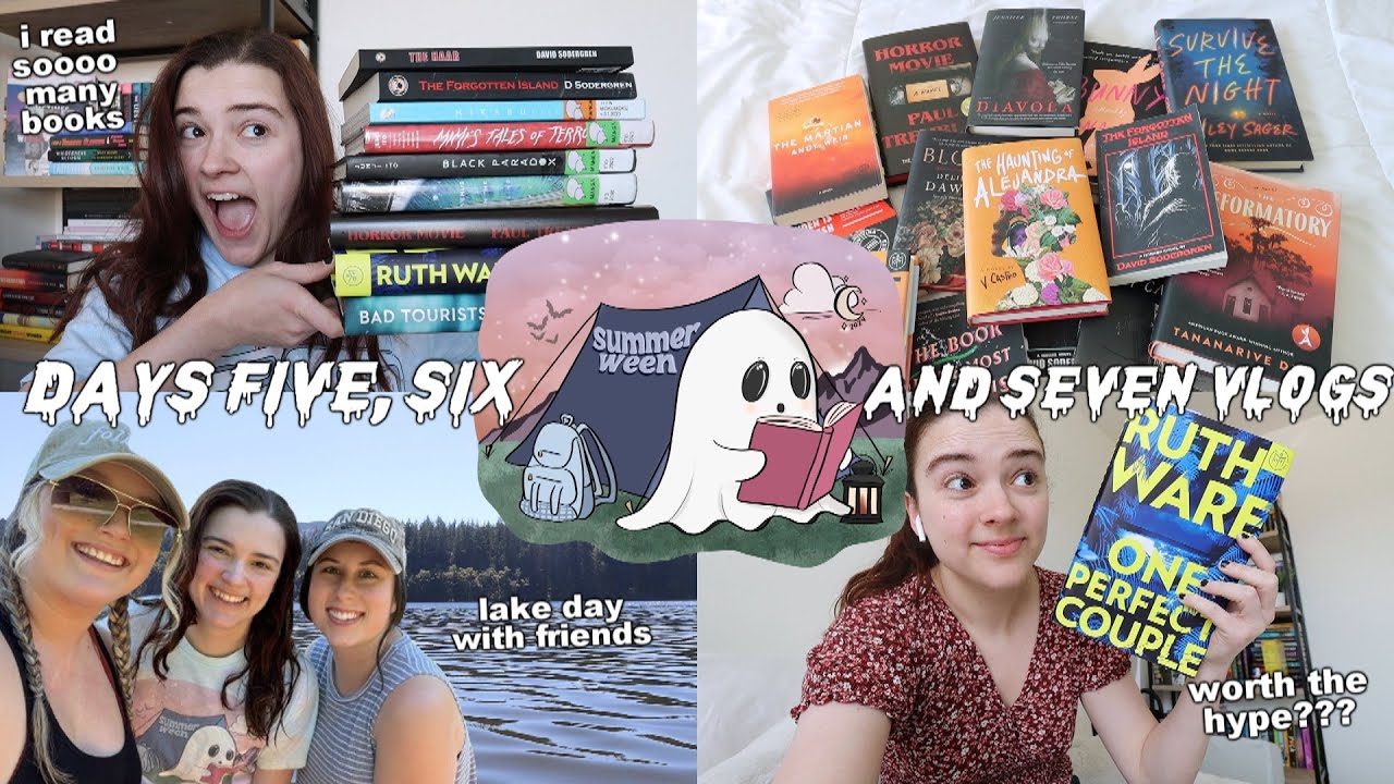 SUMMERWEEN DAYS 5, 6 and 7 || reading One Perfect Couple and swimming at the lake with friends 🌅👻🌞