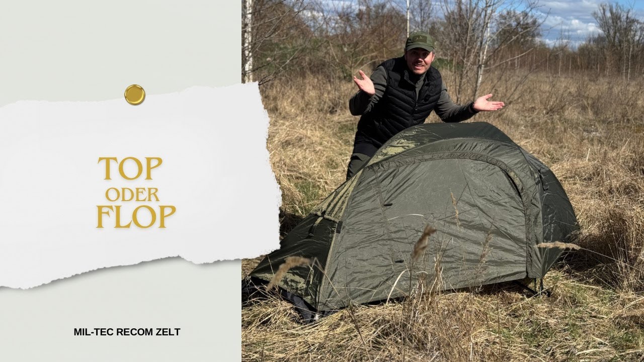 RECOM - Das perfekte Zelt von Miltec für Bikepacking und Wanden #zelten #review #reisen