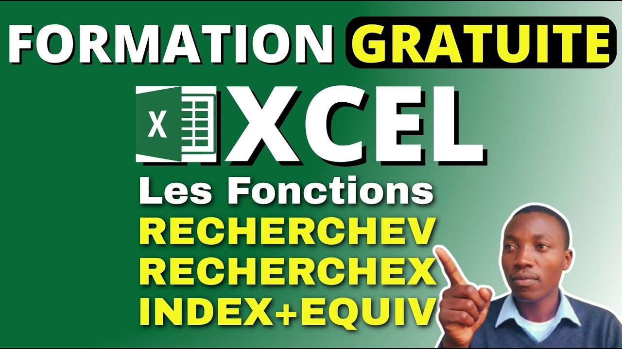 Excel : Maîtrise RECHERCHEV, RECHERCHEX & INDEX+EQUIV (Méthode Pro)