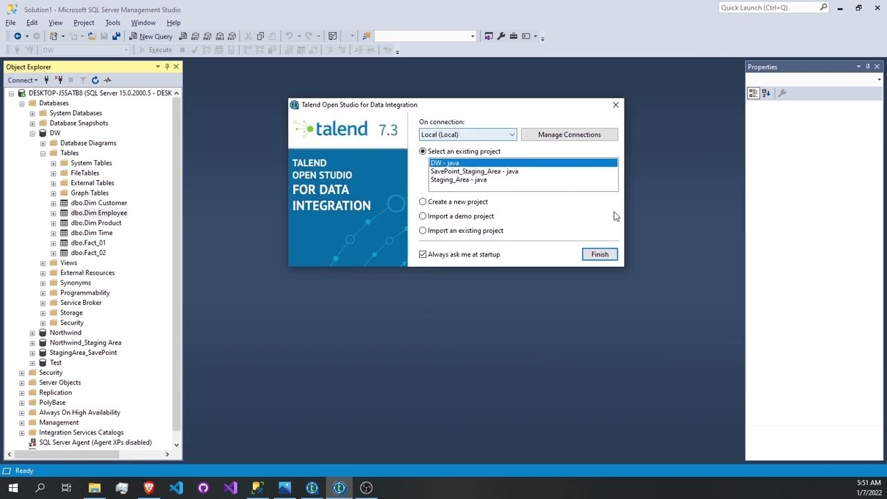 Data Warehouse Part 1 - Talend [ Data warehouse ]