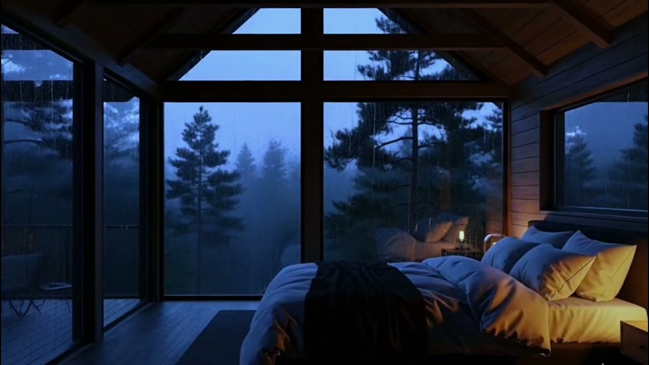 🌧️ Warm Cabin Rain Ambience | Turn It On & Enjoy the Calm
