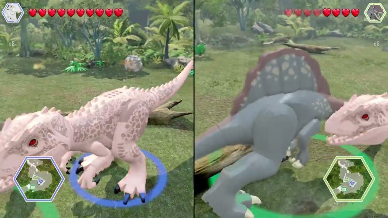 Quien gana pelea de dinosaurios grandes lego Jurassic World