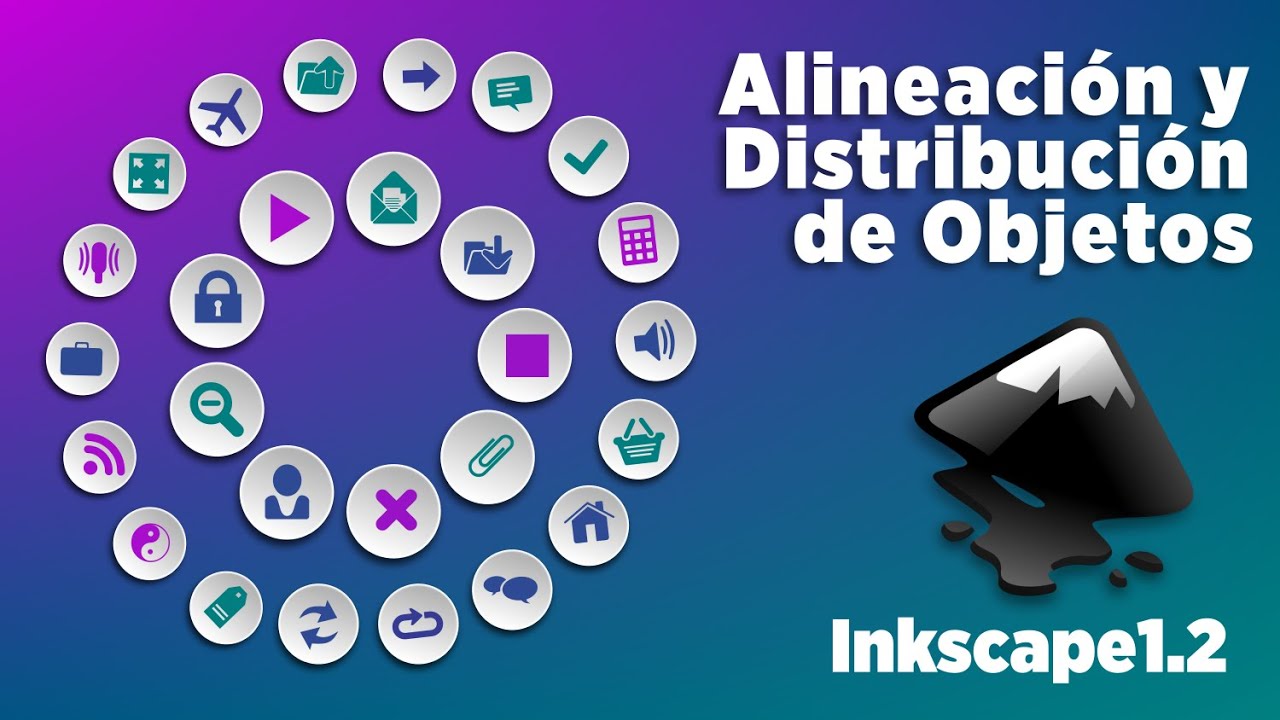 Alineación y Distribución de Objetos en Inkscape 1.2