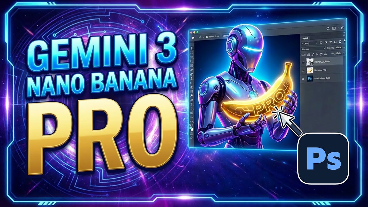 Gemini 3 Nano Banana PRO в Photoshop