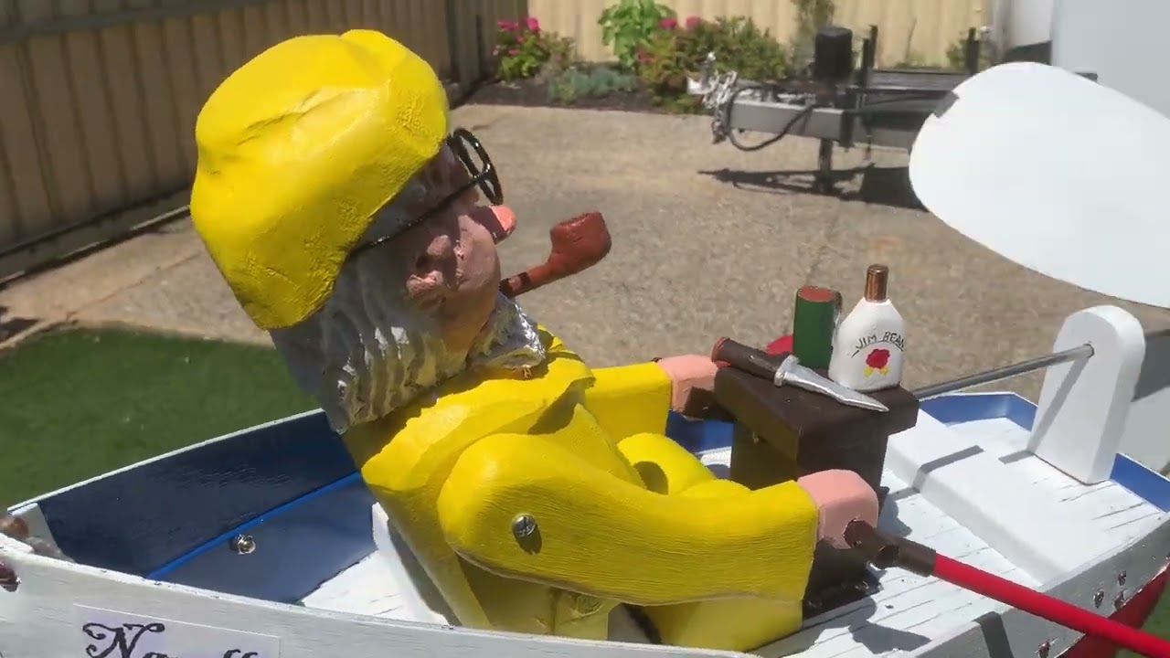 Man Rowing boat Whirligig