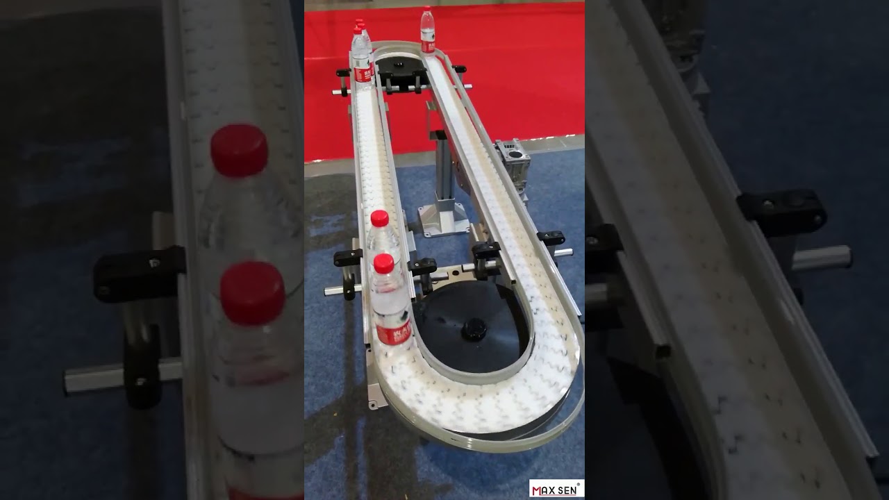 Ellipse/O shape flexible chain conveyor/plastic bottles conveyor | water conveyor | circle conveyor