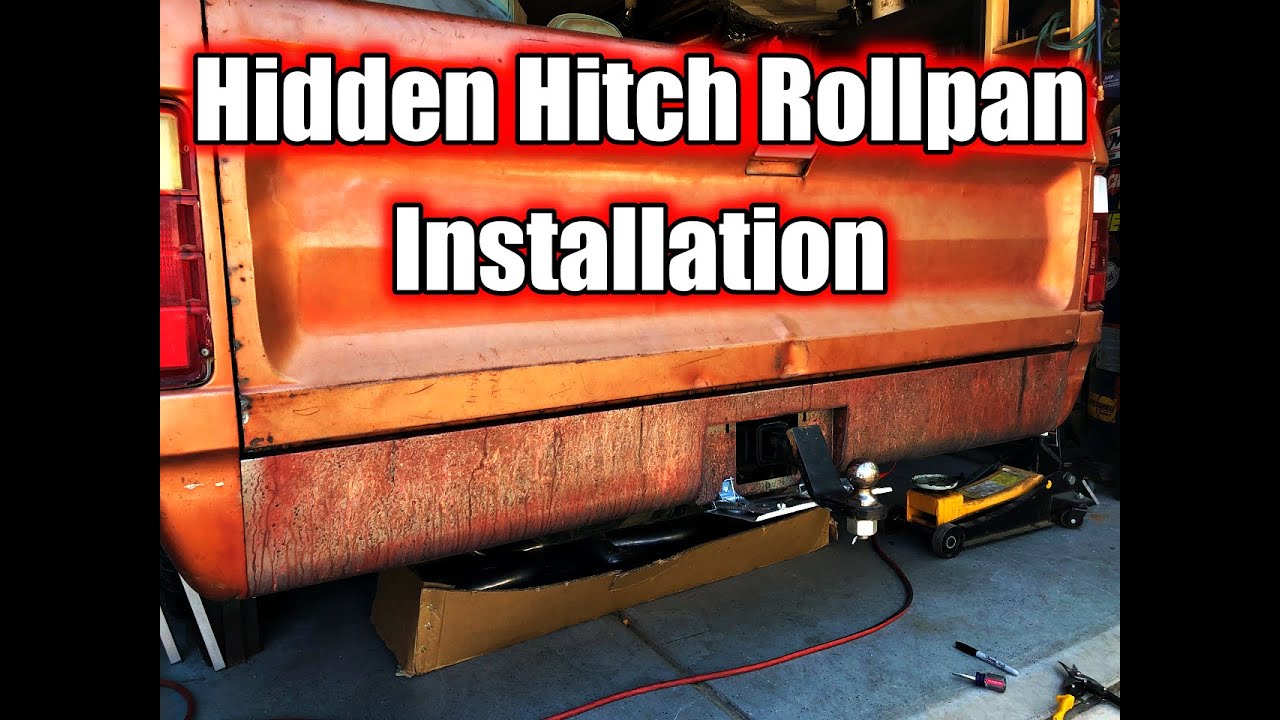 How to Install a Roll Pan with Hidden Hitch | Dodge Rollpan | D100 Project Hotrod Truck