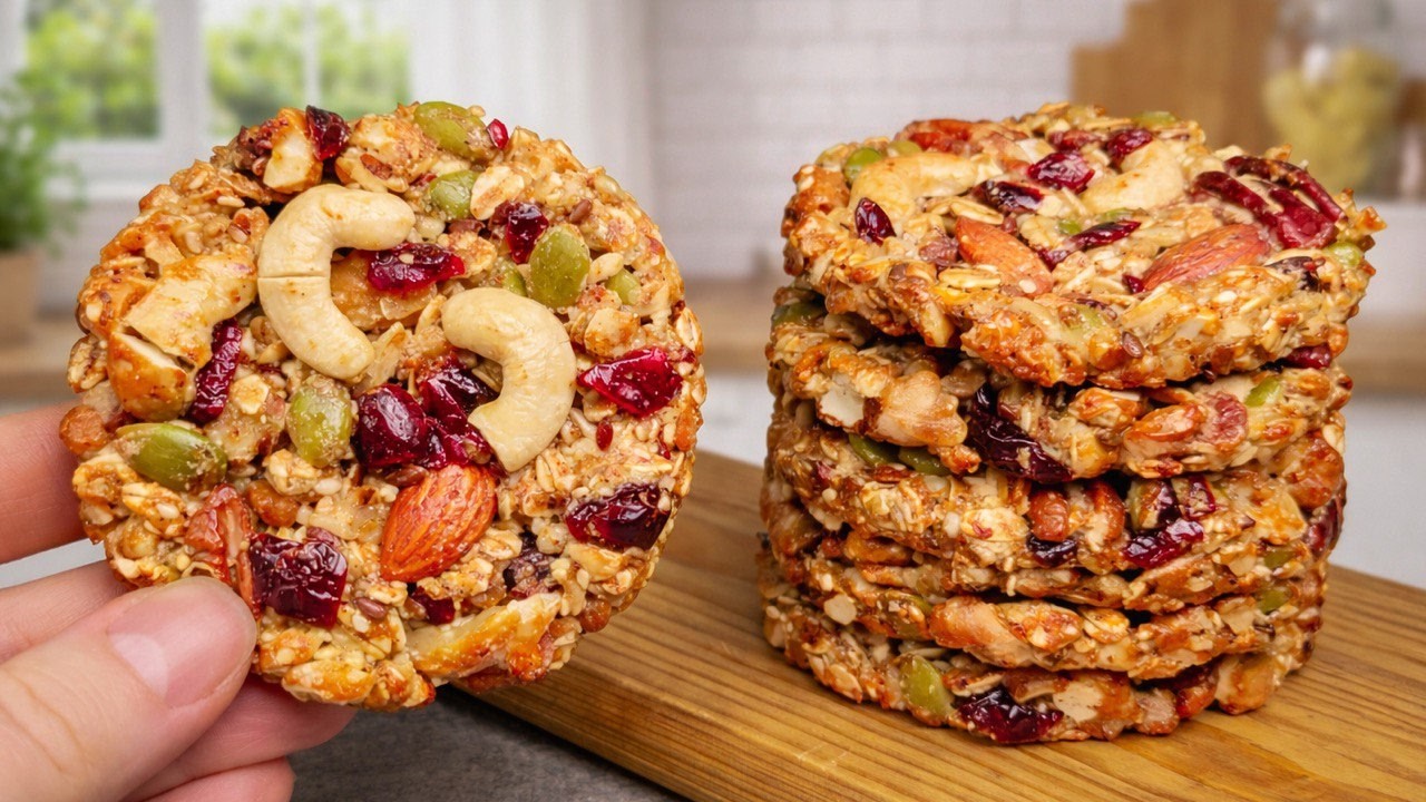 Kein Zucker! Gesunde Kekse ohne Mehl & Gluten – in 5 Minuten fertig!