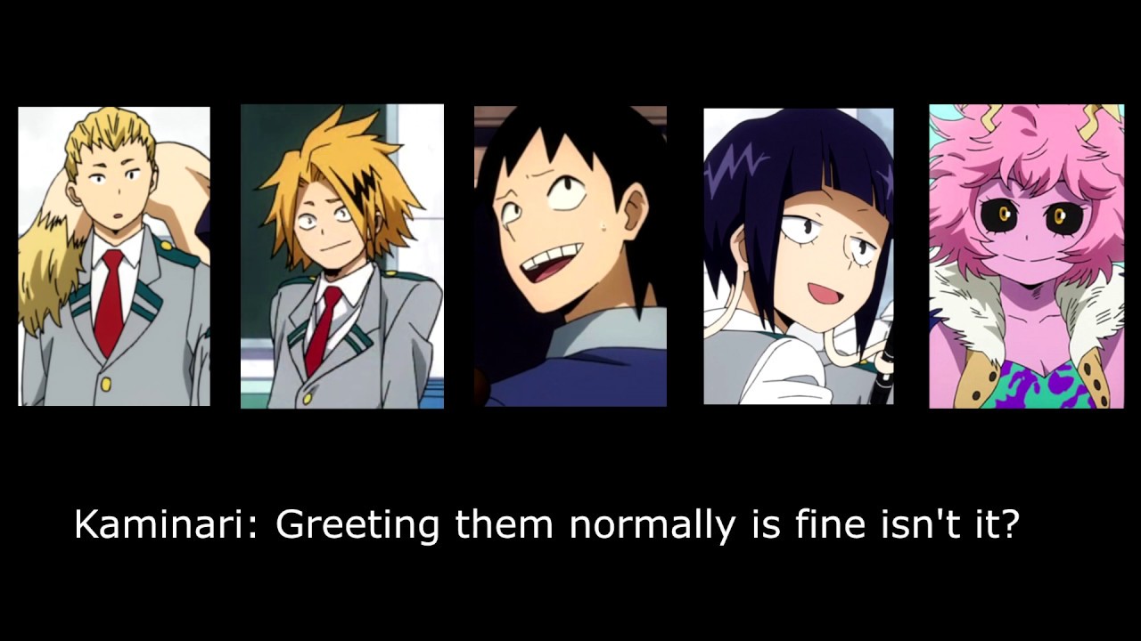[BNHA Drama CD clip] How do we greet her parents? (ft. Ojiro, Sero, Kaminari, Jirou, Mina)