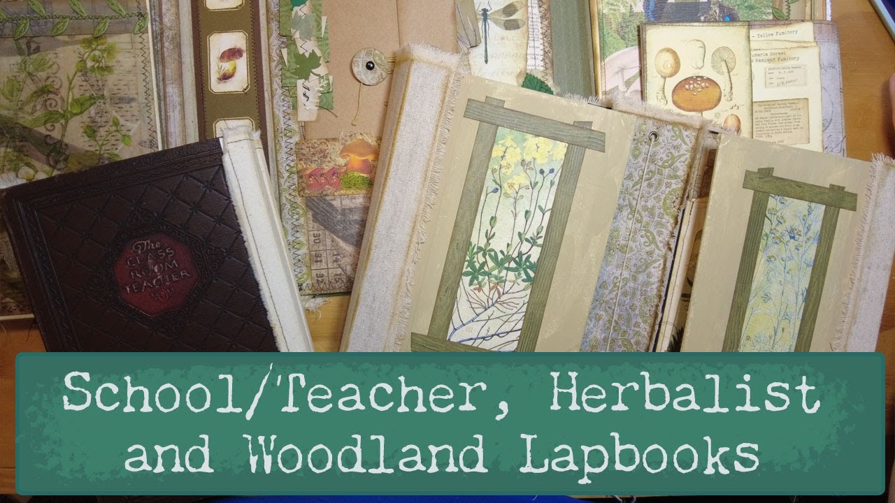 3 Lapbooks; Woodland, Naturalist and Schoolhouse/Teacher Flip Through