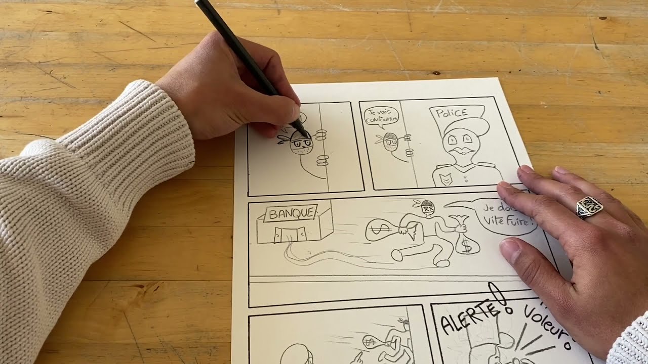 Apprends &agrave; faire une BD ✏ par les animateurs des accueils de loisirs de la Ville de Montrouge.