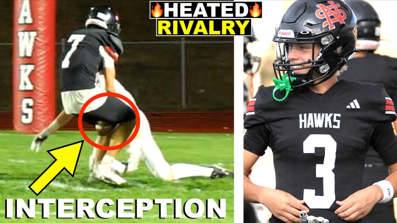 НЕВЕРОЯТНЫЙ ПЕРЕХВАТ В ЖАРКОМ ФУТБОЛЬНОМ МАТЕ! 🏈🔥