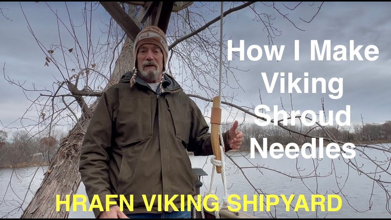 How I Make Viking Shroud Needles - Hrafn Viking Shipyard
