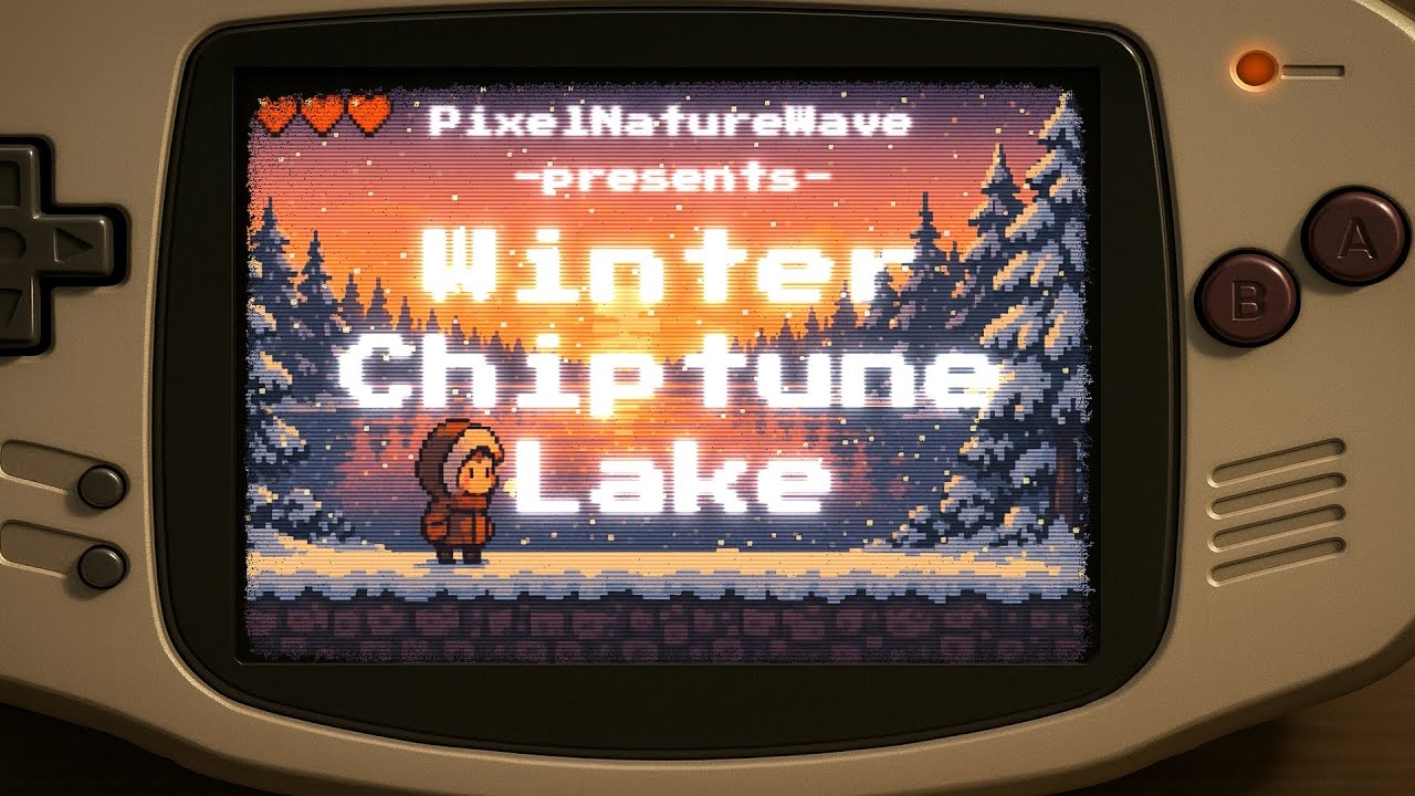 Winter Chiptune Lake | Lofi Frozen Pixel Game Vibes