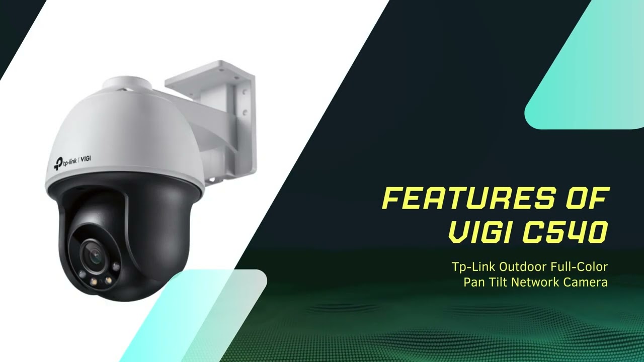 TP-Link VIGI C540 | VIGI 4MP Outdoor Full-Color Pan Tilt Network Camera