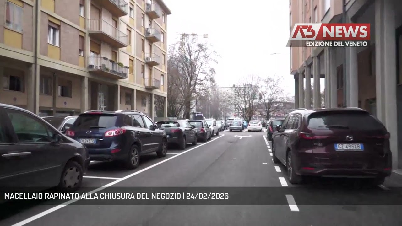 MACELLAIO RAPINATO ALLA CHIUSURA DEL NEGOZIO | 24/02/2026