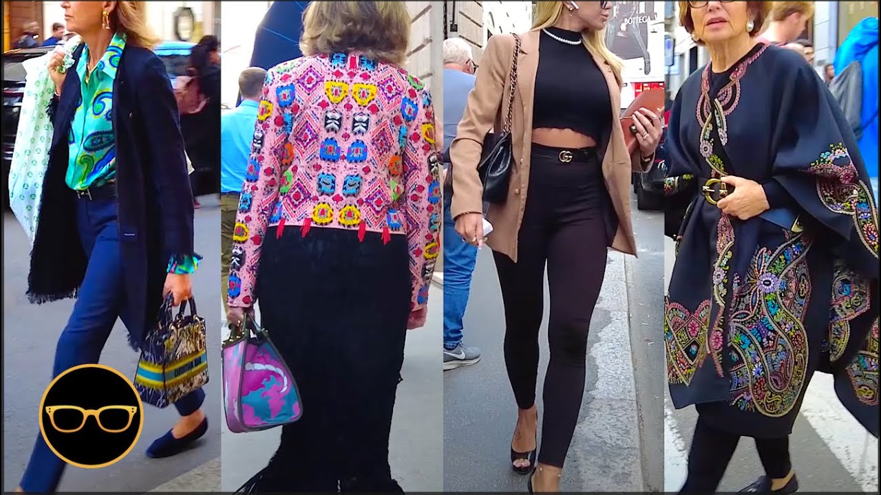 AUTUMN MILAN Street Style OUTFIT ideas in ITALY during Fashion week 2022 [4K Ultra HD]