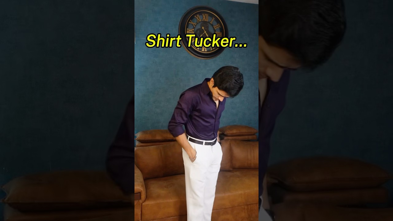 Shirt Hack Every Man Needs! | How to Use a Shirt Tucker to Stay Tucked All Day 👕 