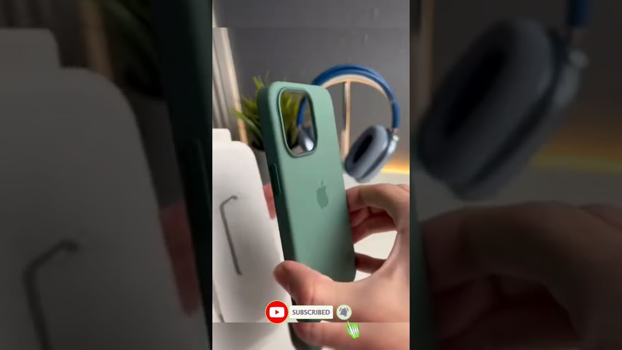 iPhone 13 Pro in alpine green with case 💚🥂.. 