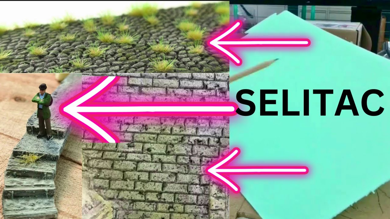 Modellbau: Steinboden, Treppen, Mauern, gemacht aus SELITAC! Tutorial