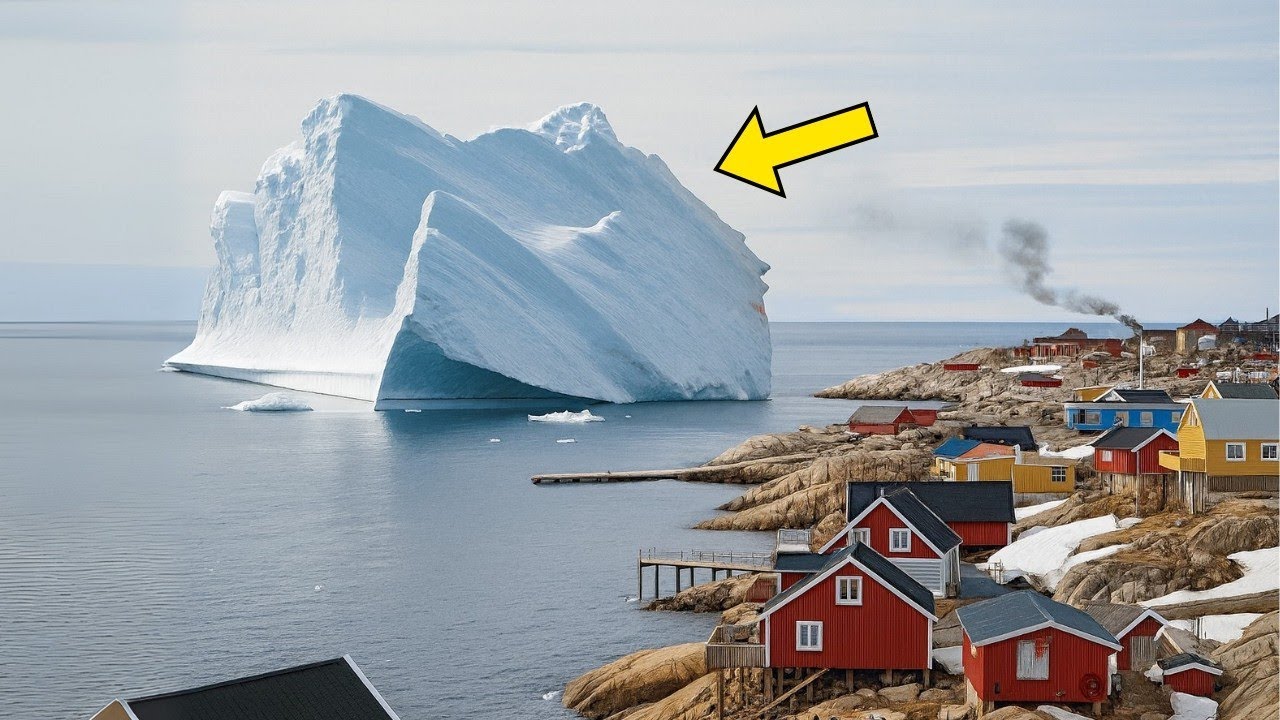 A Giant Iceberg Appeared Near A Village &ndash; What They Found On Top Left Everyone Speechless
