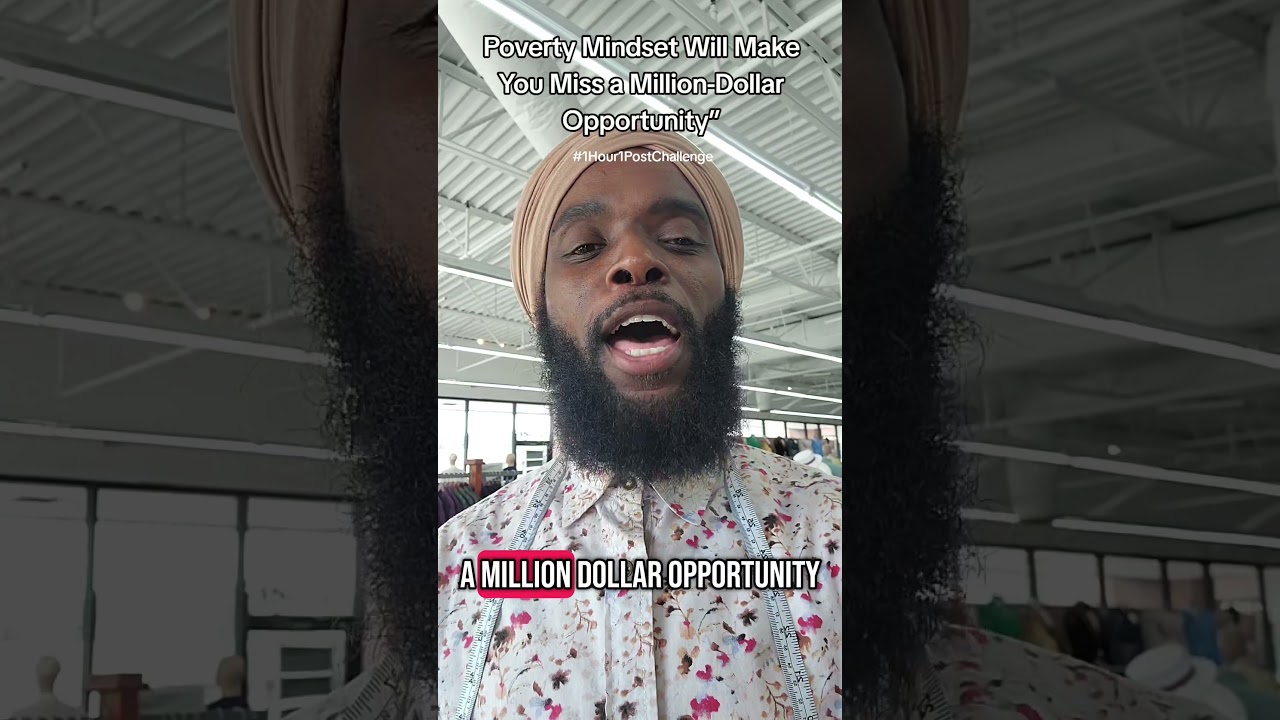 Poverty mindset blocks million-dollar blessings#shorts