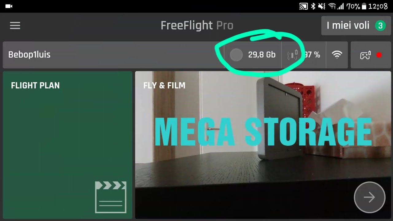 Parrot Bebop 1  Increase memory 32GB ( easy )
