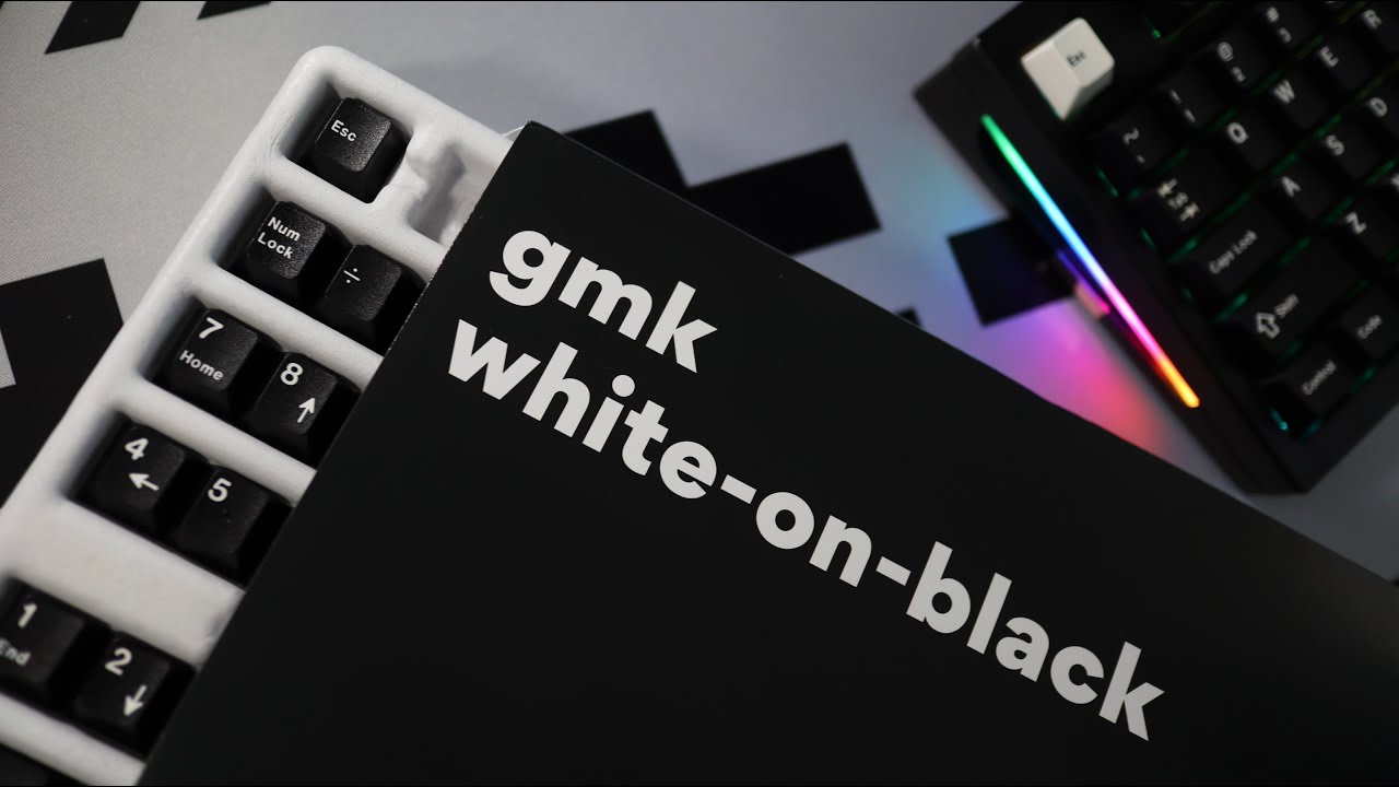 My first GMK Keycap Set! Is it worth it? GMK Keycap Review + White on Black Unboxing + Sound Test