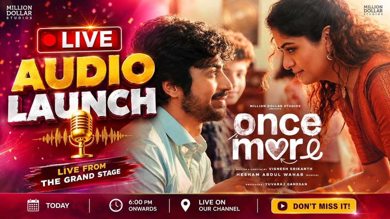 🔴 LIVE: ONCE MORE TRAILER LAUNCH | ARJUN DAS | ADITI SHANKAR