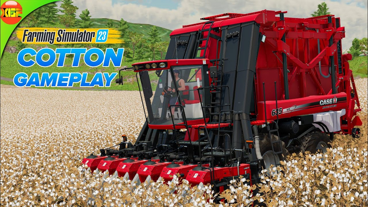Planting, Harvesting and Selling Cotton to Spinnery | Farming Simulator 23 Gameplay fs23