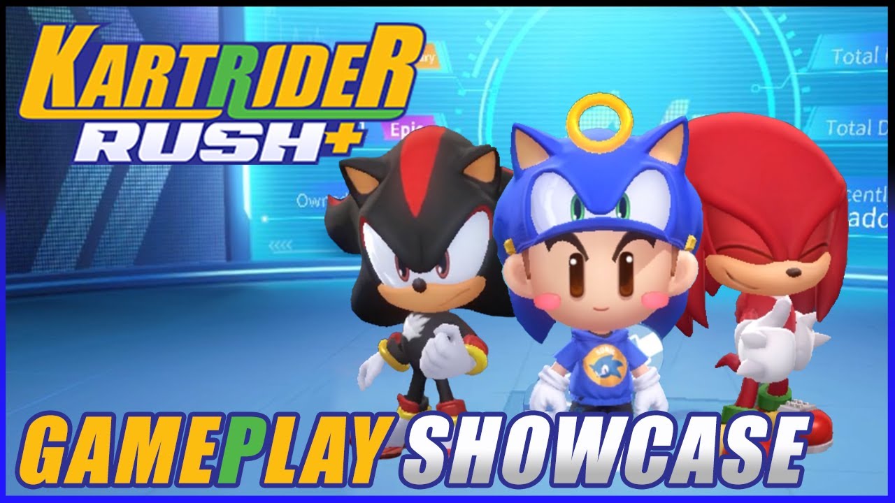 KartRider Rush+: Sonic Collaboration Event Part #1 - Sonic Outfit Set, Knuckles & Shadow Showcase