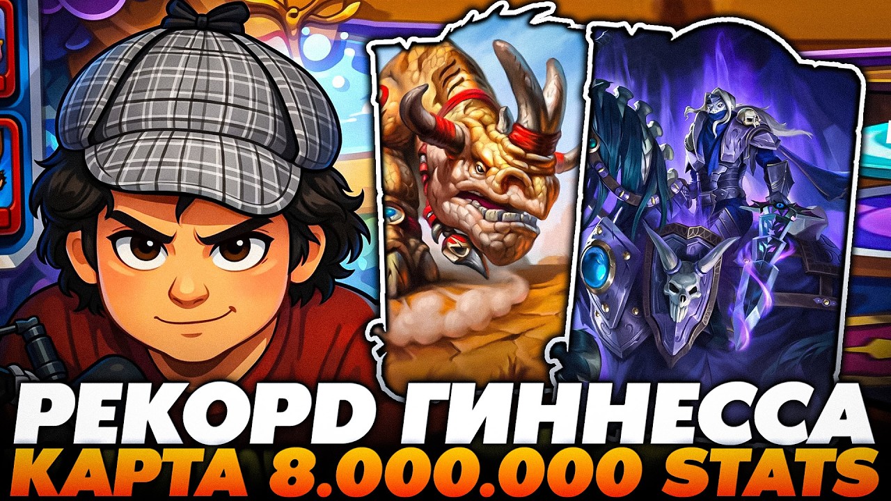 НОВЫЙ РЕКОРД ГИННЕССА С АБУЗОМ 8.000.000 СТАТОВ НА КАРТЕ !!!  Guddumpog  Guddummit Hearthstone