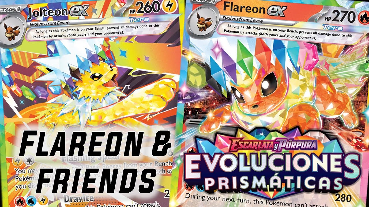 🔥💧⚡️Flareon, Jolteon y Vaporeon ¡El poder de tres! - Prismatic Evolutions / Evoluciones Prismáticas