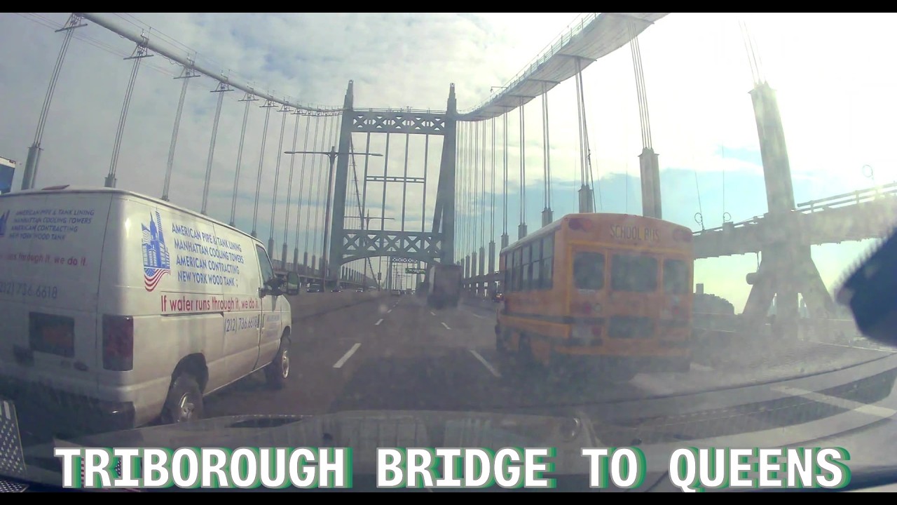 Crossing the Legend: Driving the Iconic Triborough Bridge Eastbound from FDR Drive South