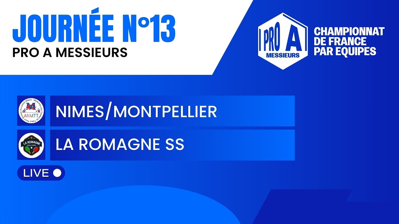PRO A MESSIEURS | J13 | NIMES/MONTPELLIER vs LA ROMAGNE SS