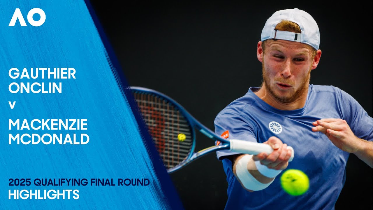 Gauthier Onclin v Mackenzie McDonald Highlights | Australian Open 2025 Qualifying Final Round