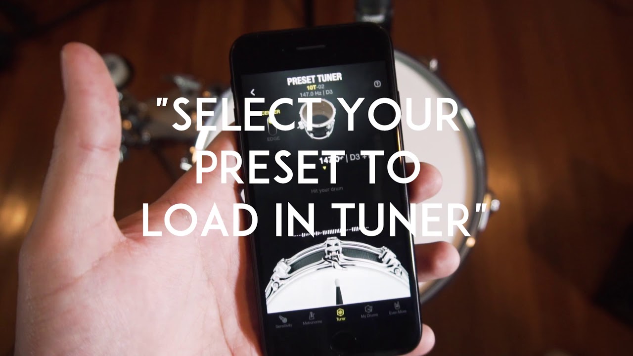 Drumtune PRO   Preset Tuner mode for tuning your drums (iOS)