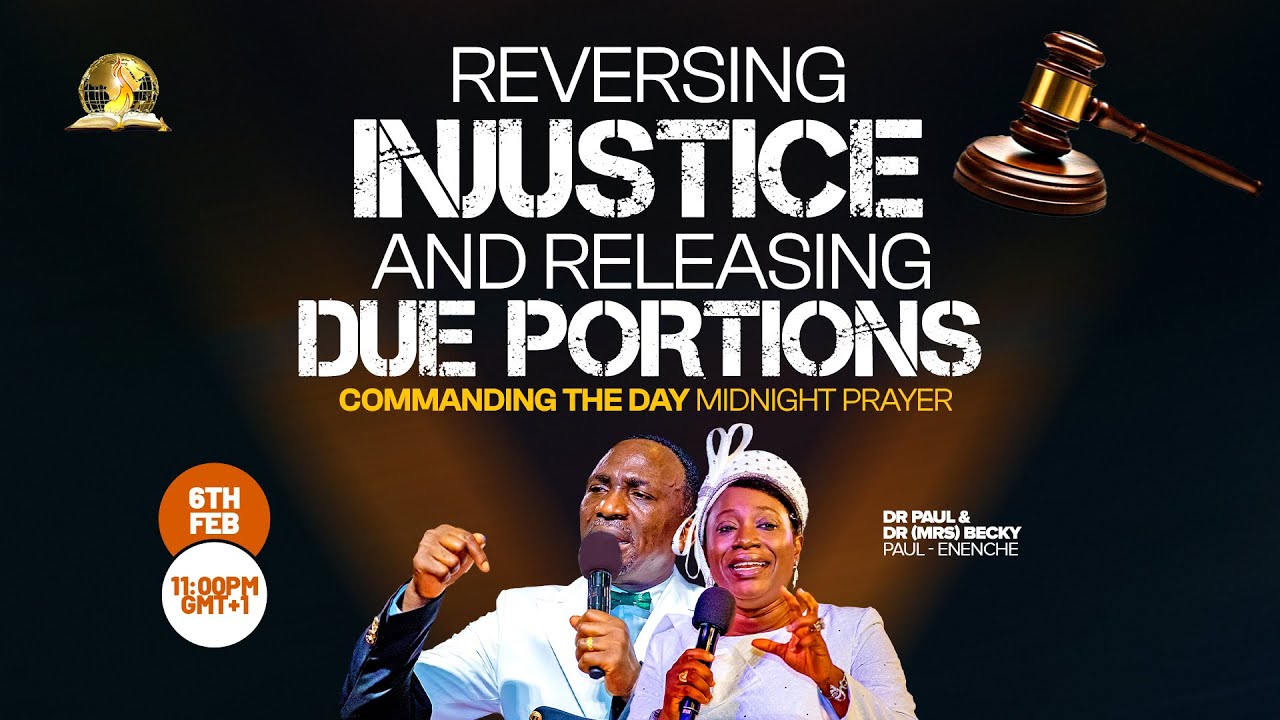 COMMANDING THE DAY MIDNIGHT PRAYER || REVERSING INJUSTICE AND RELEASING DUE PORTIONS || 07-02-2026