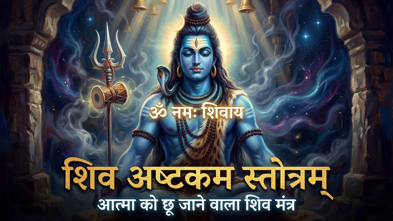 शिव अष्टकम स्त्रोतम ll आत्मा को छू जाने वाला शिव मंत्र l #shivbhajan #shivbhakti #bhajan #bholenath 