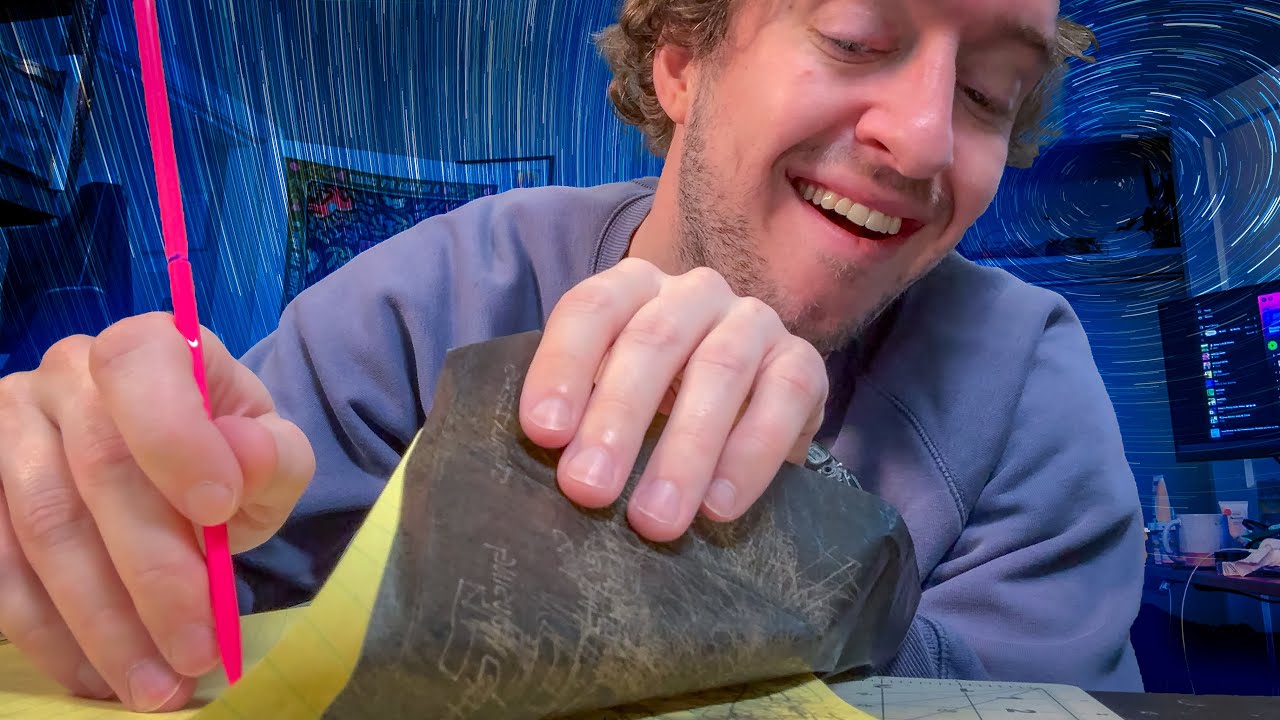 ART CHALLENGE: Blind Drawing with Carbon Paper and a Knitting Needle!