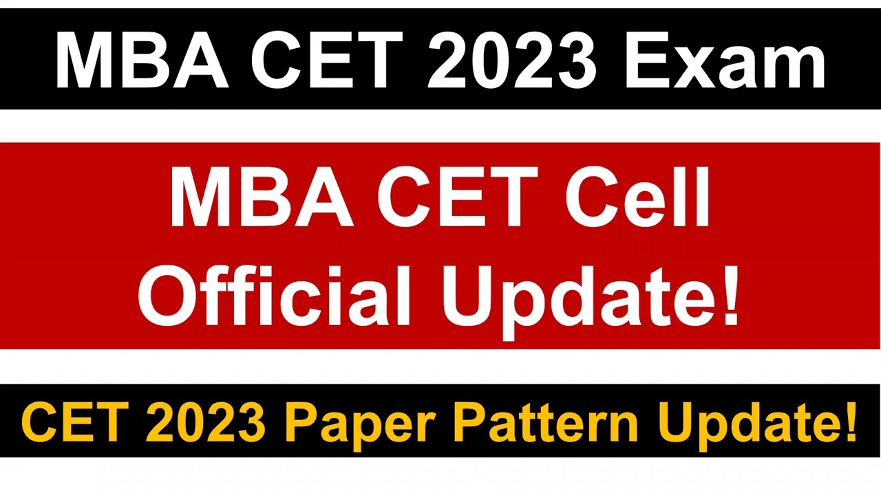 MBA CET 2023 Exam: CET Cell Update! || CET Conducting Body & Paper Pattern || Mission: JBIMS, Mumbai