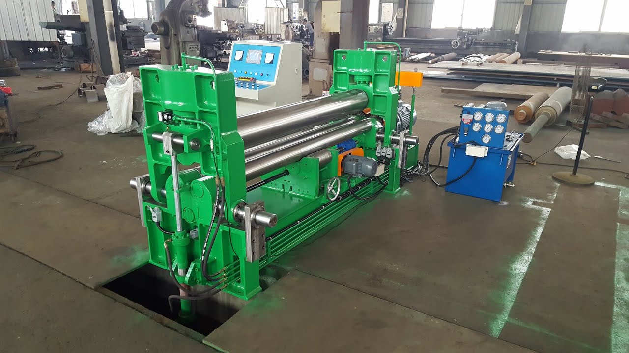 Hydraulic 3- Roller Rolling Machine W11S-10X2000  roller bending machine from KRRASS