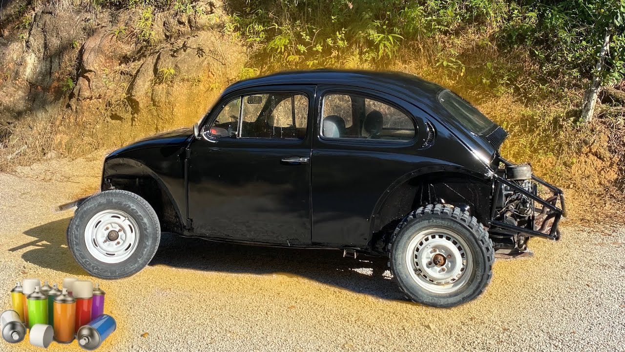 PINTEI O FUSCA DE TRILHA DO MEU IRMÃO.