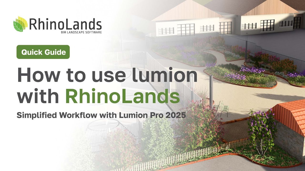 Как использовать Lumion Pro 2025 для RhinoLands
