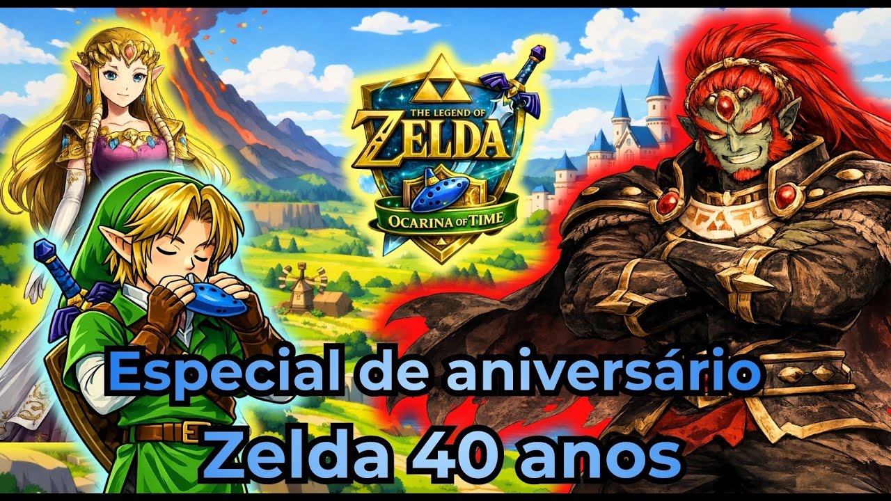 🔥 ZELDA OCARINA OF TIME (N64) | LIVE ESPECIAL 40 ANOS DA FRANQUIA 🗡️🎶
