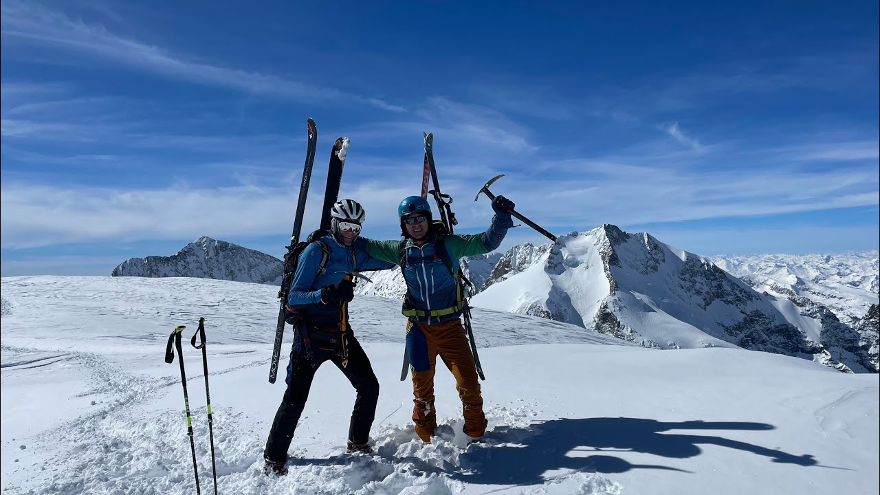 Piz Palü Überschreitung  von Morteratsch aus- Abfahrt Firstline durchs Loch (Fouro)